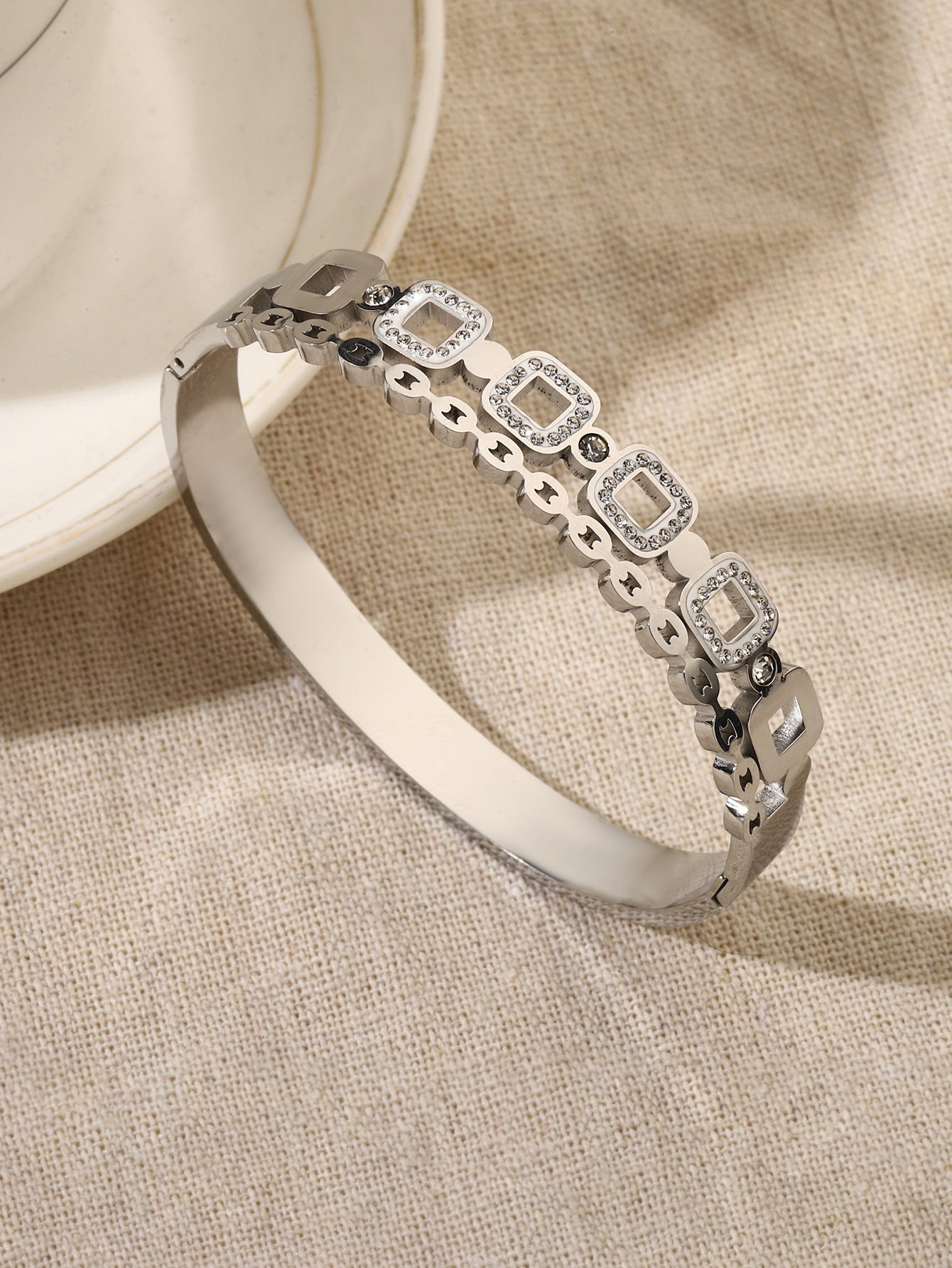 Stainless Steel Electroplated Bracelet For Women