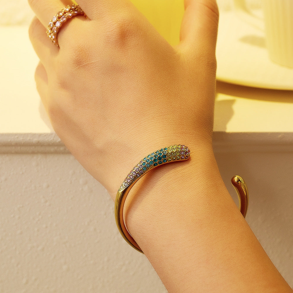 Pearl Titanium Steel Bracelet For Women