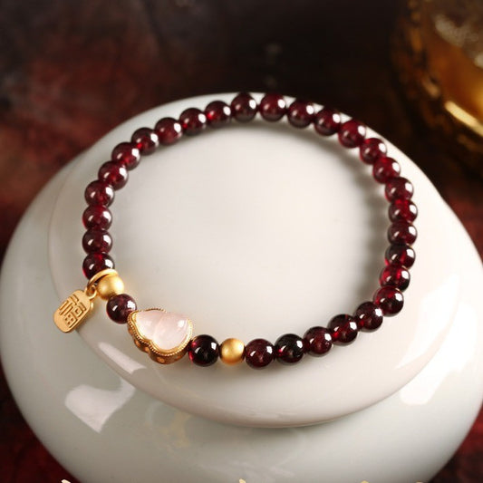 Gourd Bracelet Simple Garnet Bracelet For Women