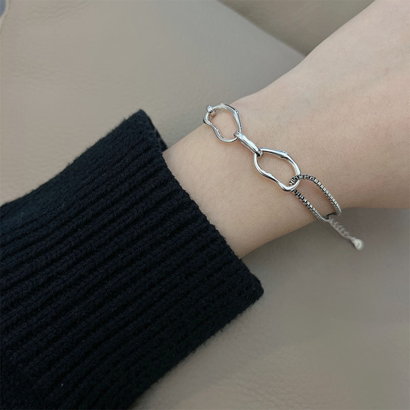 Irregular Chain Geometric Bracelet For Women