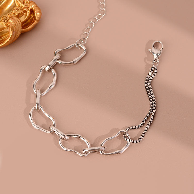 Irregular Chain Geometric Bracelet For Women