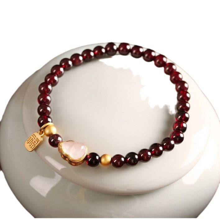Gourd Bracelet Simple Garnet Bracelet For Women