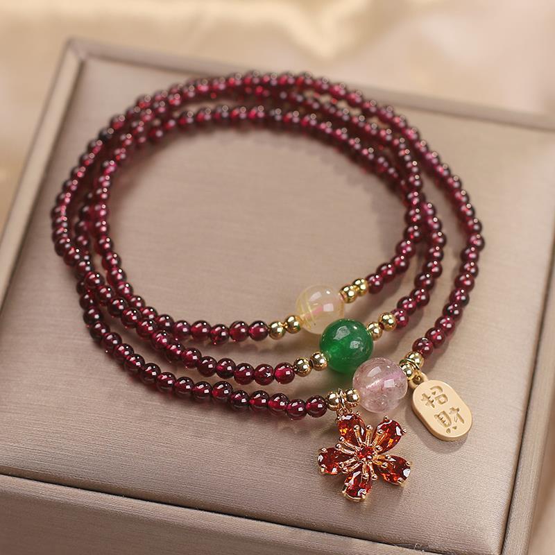 Natural Crystal Pomegranate Bracelet For Women