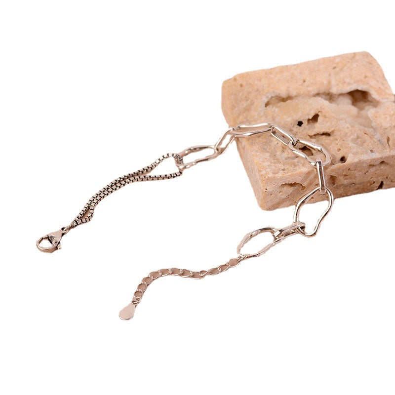 Irregular Chain Geometric Bracelet For Women