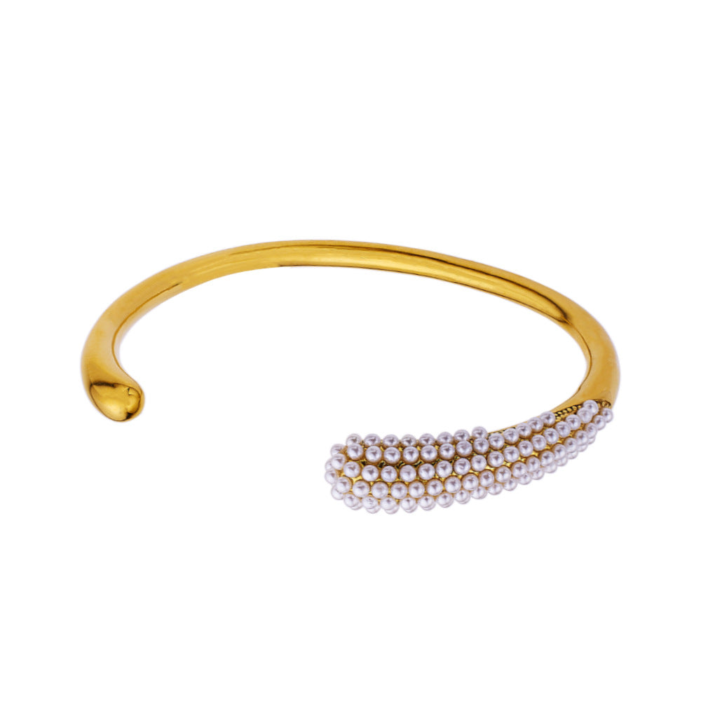 Pearl Titanium Steel Bracelet For Women
