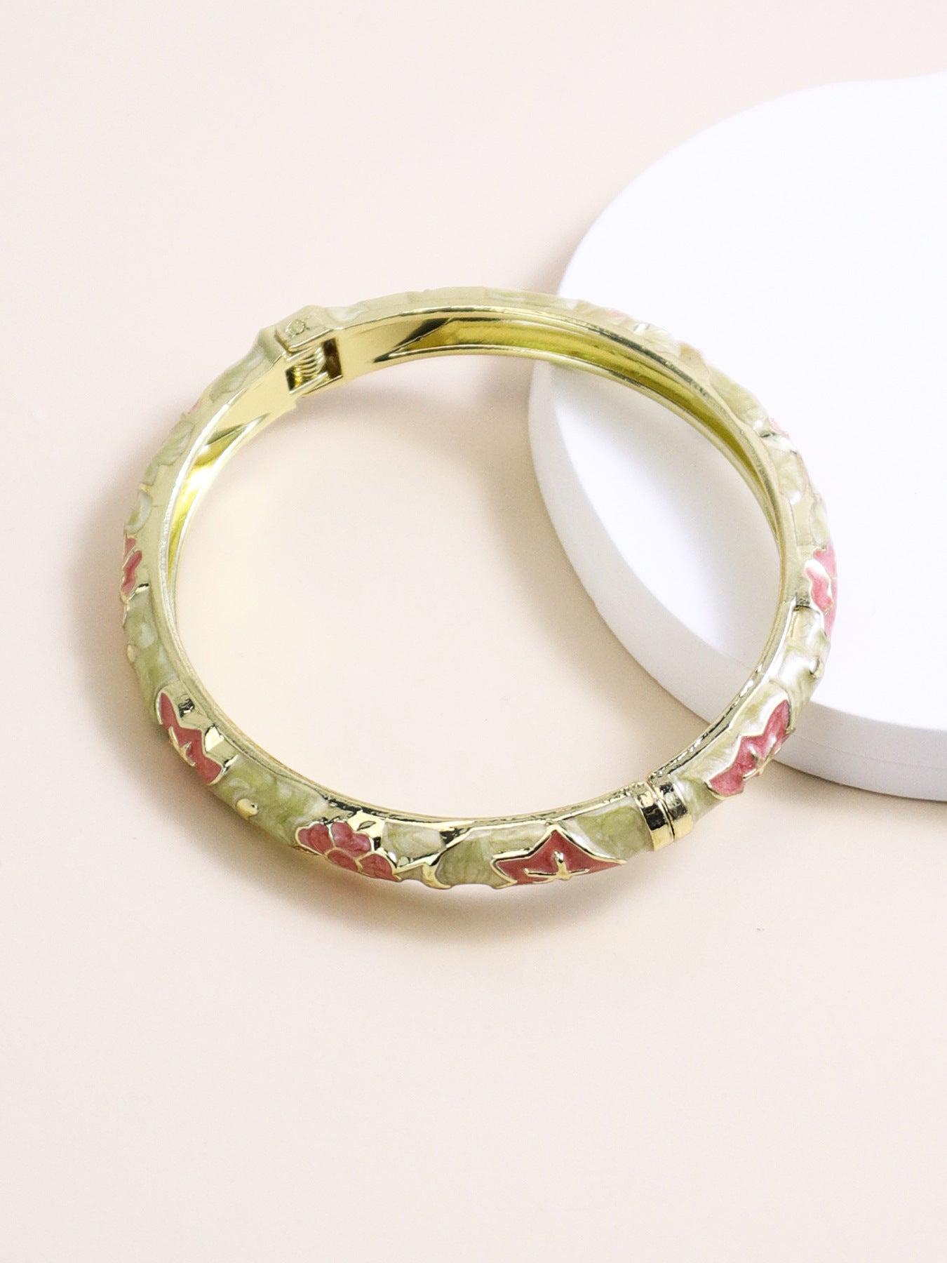 Enamel Floral Bracelet For Women
