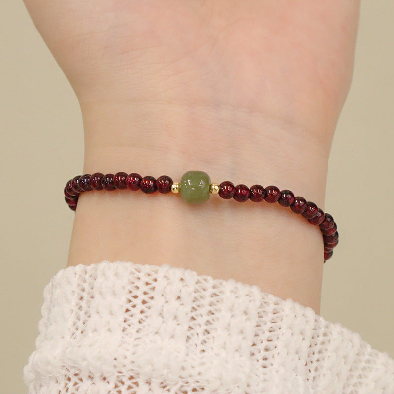 Gourd Bracelet Simple Garnet Bracelet For Women